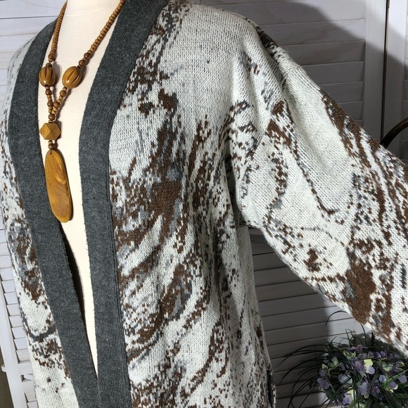 Vintage 90s Ashleigh Morgan Southwestern Cardigan XL - Picture 6 of 12